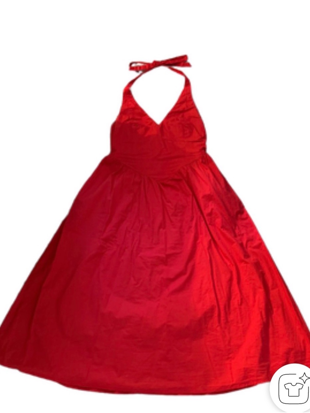Womens Red Halter  Dress - Old Navy X Christopher John Rogers